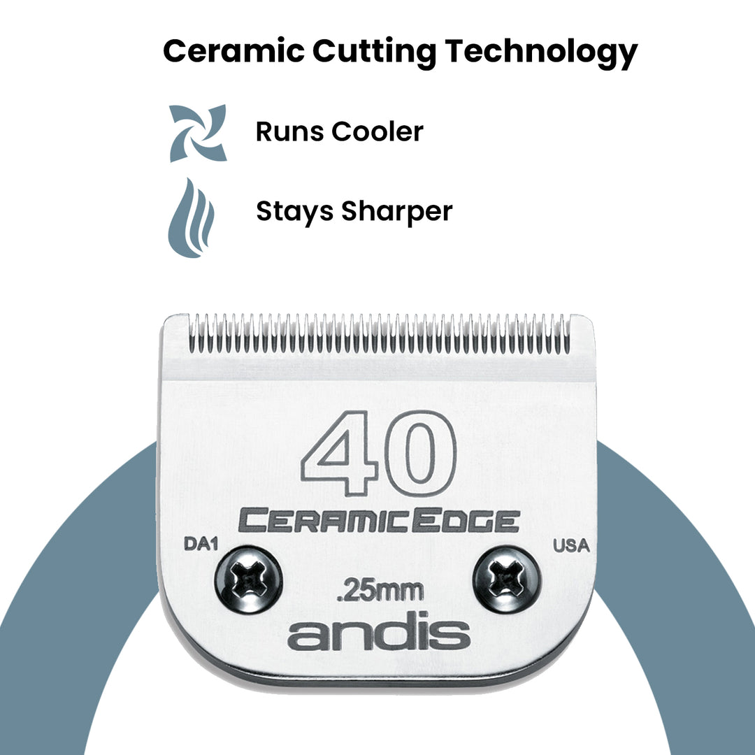 Andis CeramicEdge® Blade, Size 40 - ABK Grooming Andis Blades Set, Dog Clippers And Blades, Andis Detachable Blade Set, Dog Trimmer Blades, Dog Grooming Clippers And Blades, Andis Clipper Blades Sizes, Grooming Clipper Blades, Pet Grooming Blades, Blades Grooming, Dog Grooming Blades For Sale, Andis Blade Sizes, Grooming Blades, Dog Clippers Blades, Blades Dog Grooming, Pet Clipper Blades,