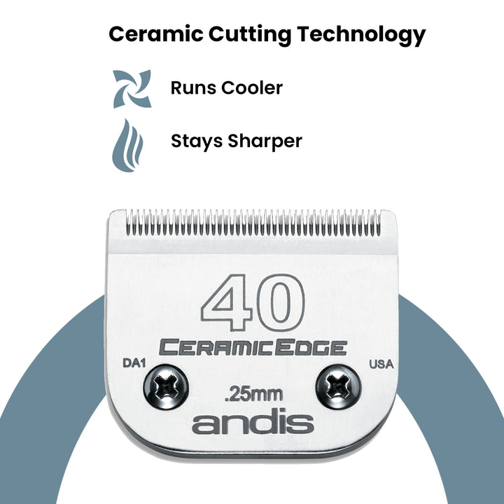 Andis CeramicEdge® Blade, Size 40 - ABK Grooming Andis Blades Set, Dog Clippers And Blades, Andis Detachable Blade Set, Dog Trimmer Blades, Dog Grooming Clippers And Blades, Andis Clipper Blades Sizes, Grooming Clipper Blades, Pet Grooming Blades, Blades Grooming, Dog Grooming Blades For Sale, Andis Blade Sizes, Grooming Blades, Dog Clippers Blades, Blades Dog Grooming, Pet Clipper Blades,