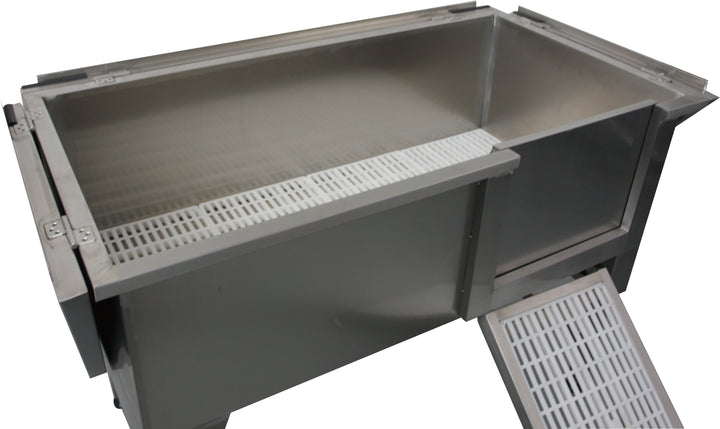 "Washing station for dogs Dog washing station at home Dog Washing station Bathing tub with lifting door for dogs"