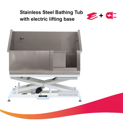 Nova Electric Bathing Tub for Dogs with Sliding Door
