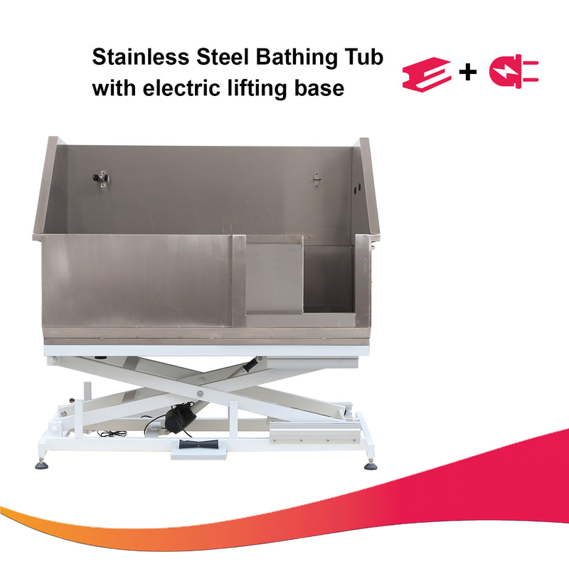 Nova Electric Bathing Tub for Dogs with Sliding Door