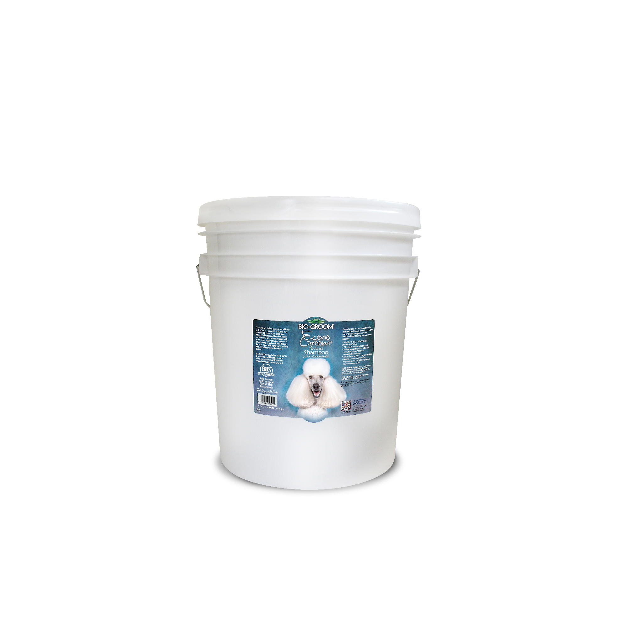 Biogroom Econo Groom Tearless Pet Shampoo for Cats and Dogs 18.9 litre