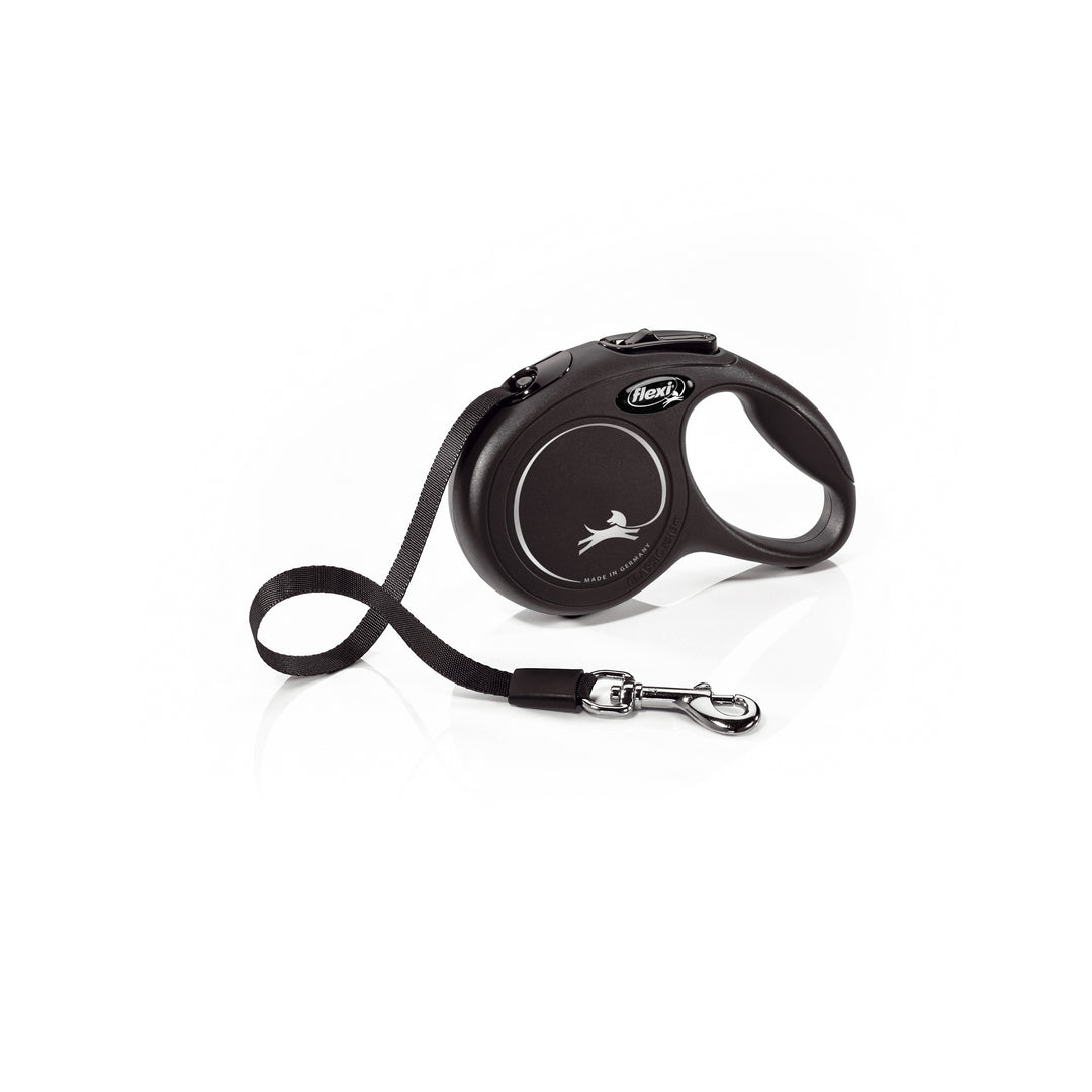 Flexi New Classic Automatic Dog Leash Pause and Lock Nylon Tape,  XS