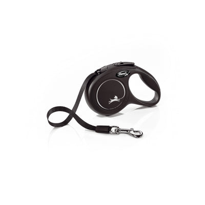 Flexi New Classic Automatic Dog Leash Pause and Lock Nylon Tape,  XS