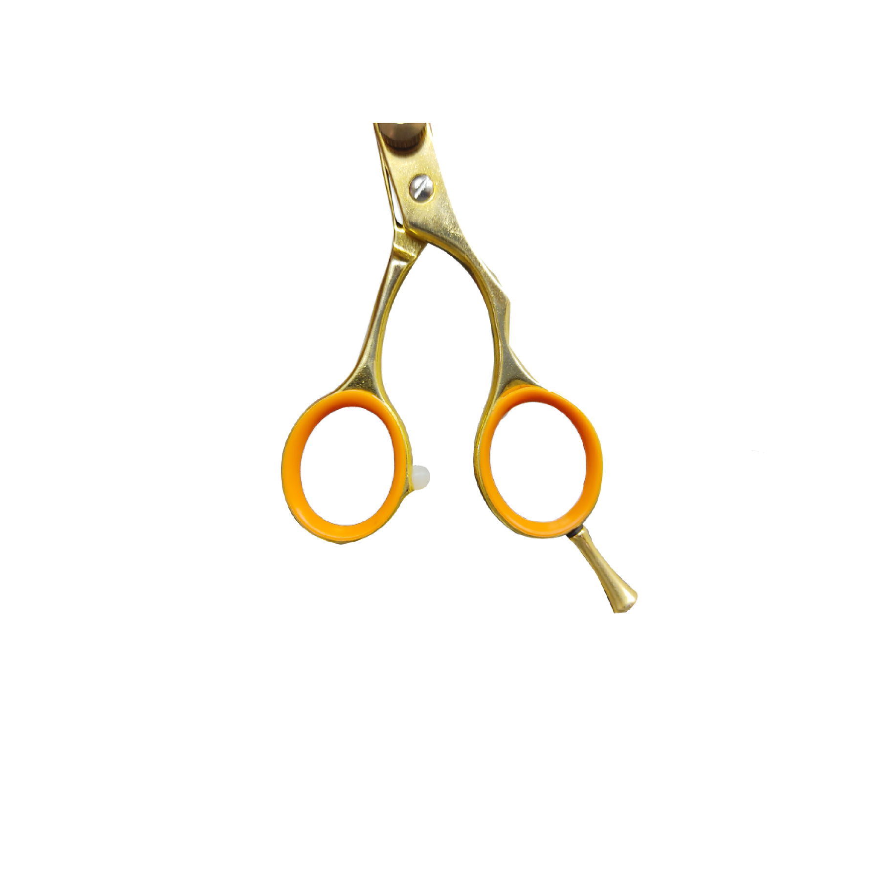 Dubl Duck Stainless Steel Pet Grooming Shears - 6.5" Curved Ball Tip Scissors With Holster