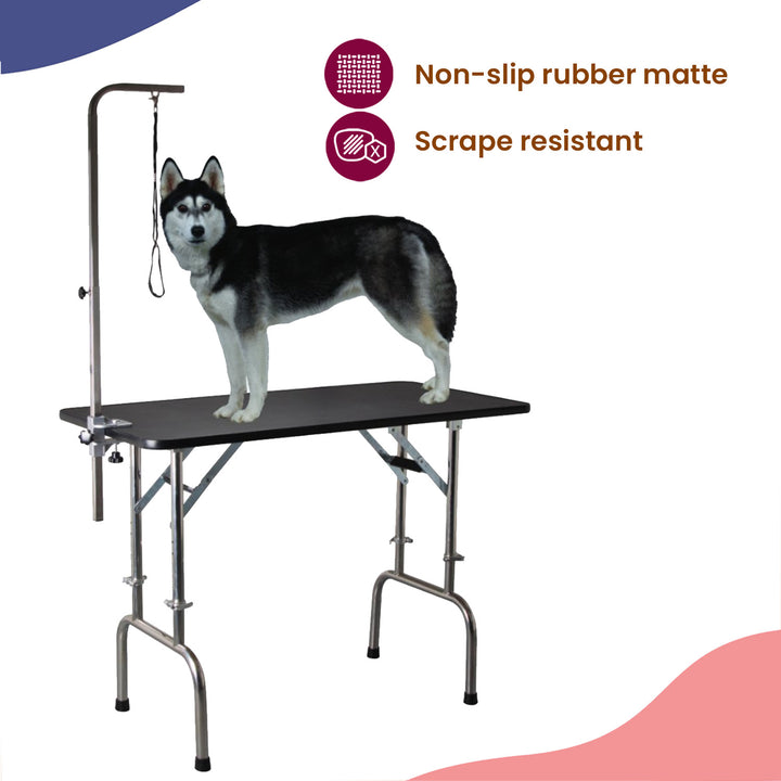 Aeolus Sprint Height Adjustable & Portable Pet Grooming Table (Medium)