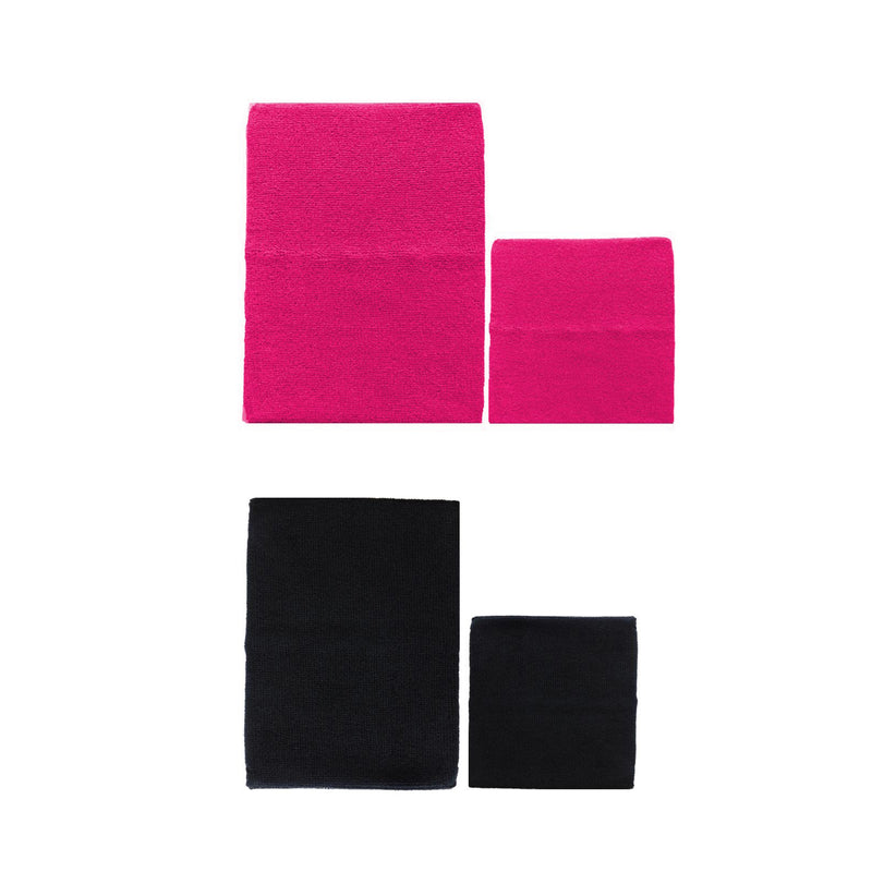 Happy Hoodie 2 Pack of 2 ( 1 S + 1 L), Black & Pink