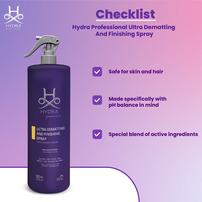 Hydra Ultra Dematting & Finishing Spray for Pets, 500ml