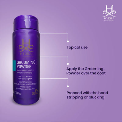 Hydra Groomers Handstriping Grooming Powder for Pets