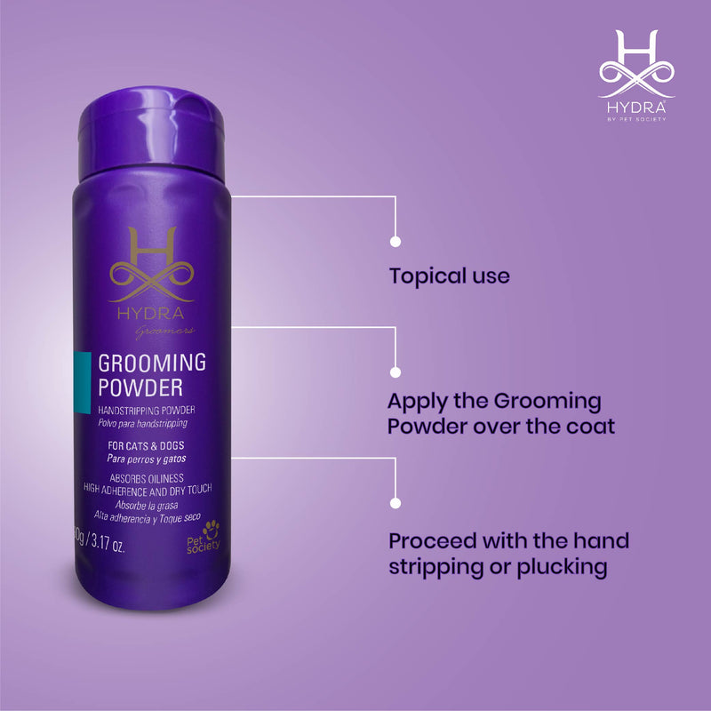Hydra Groomers Handstriping Grooming Powder for Pets