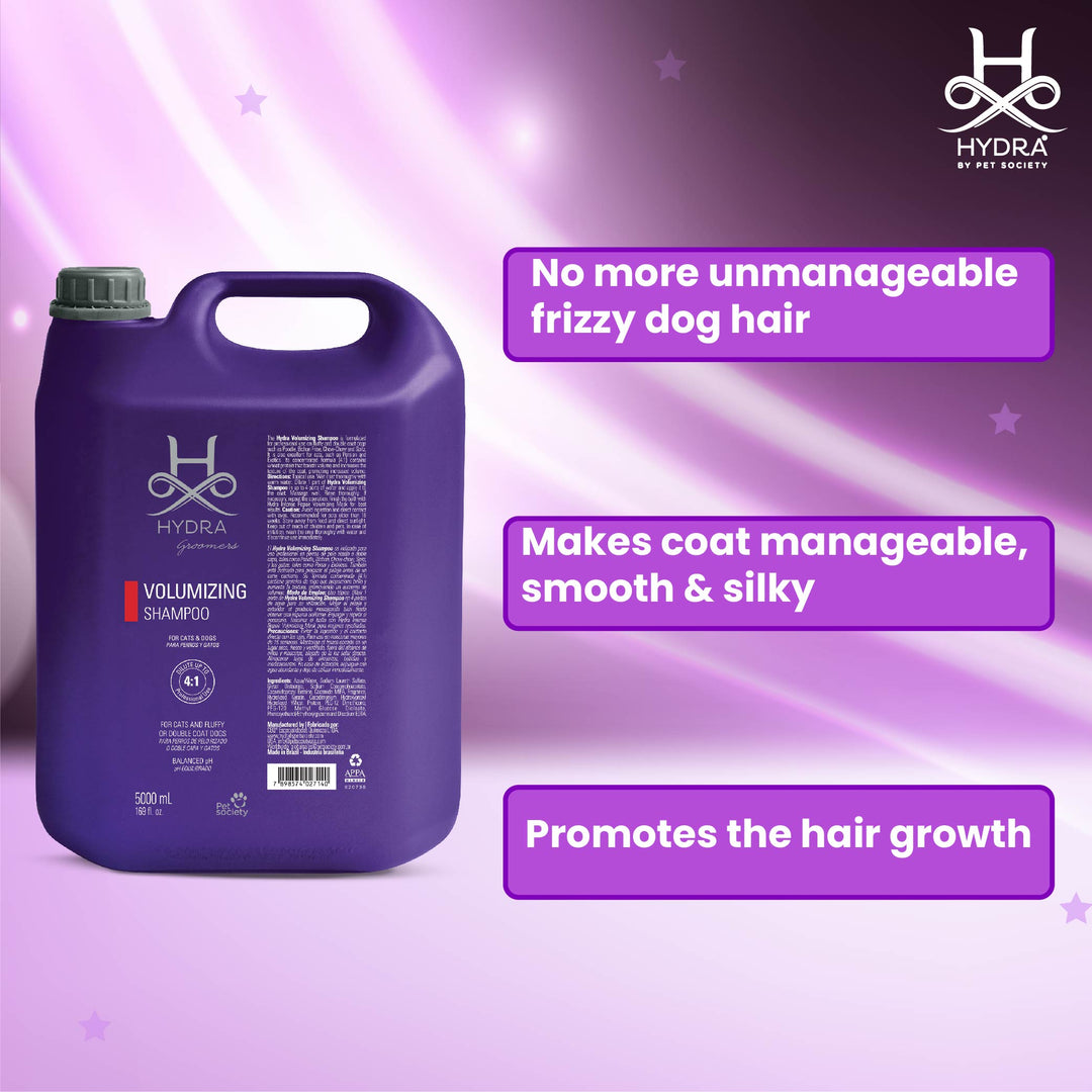 Hydra Professional  voluminizing, Coat care Shampoo For Pets, 5 liter