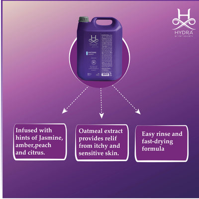 Hydra Professional Whitening Pet Shampoo, 5 liter