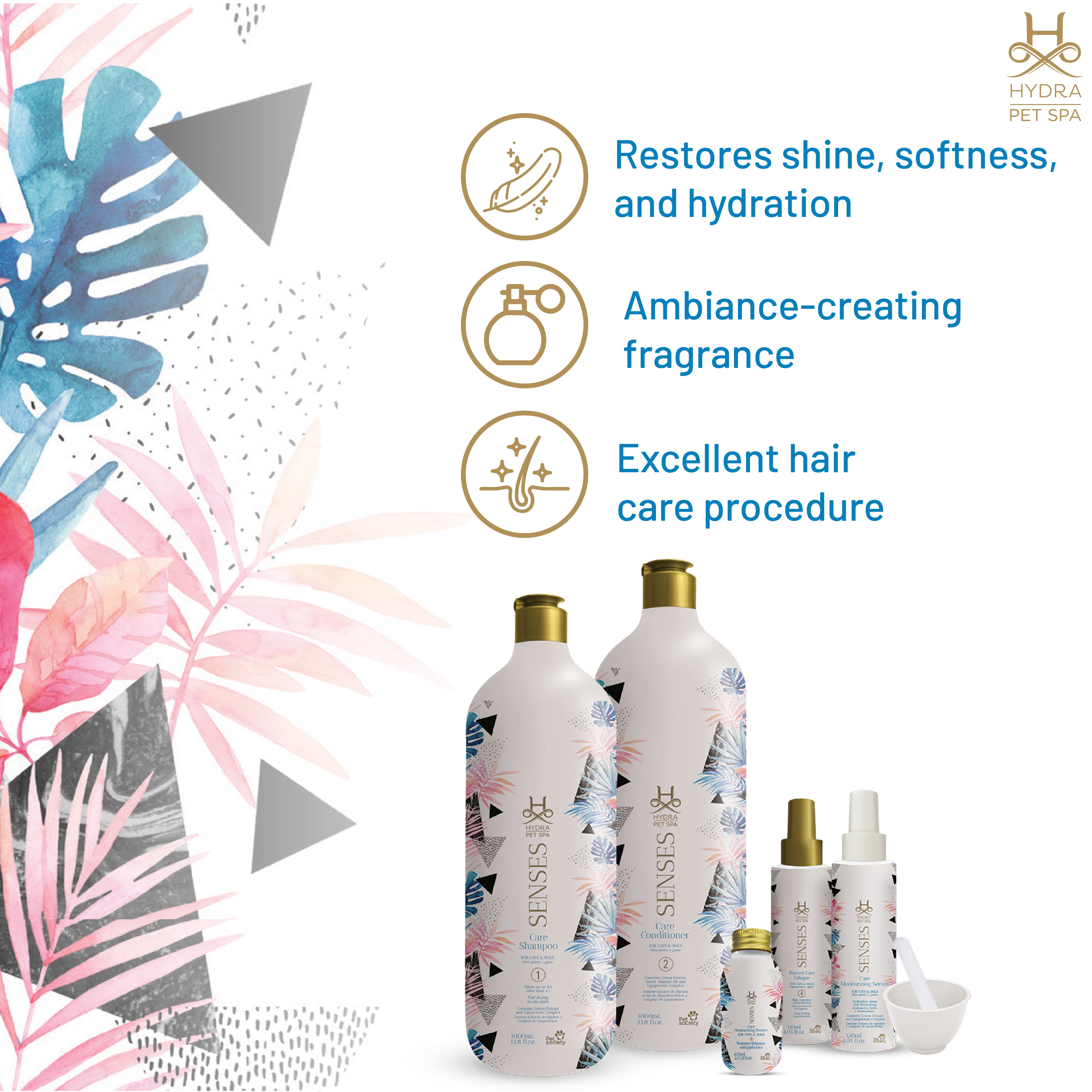 Hydra Spa Senses Care Pack of 6 - Dog Bathing Kit – ABK Grooming