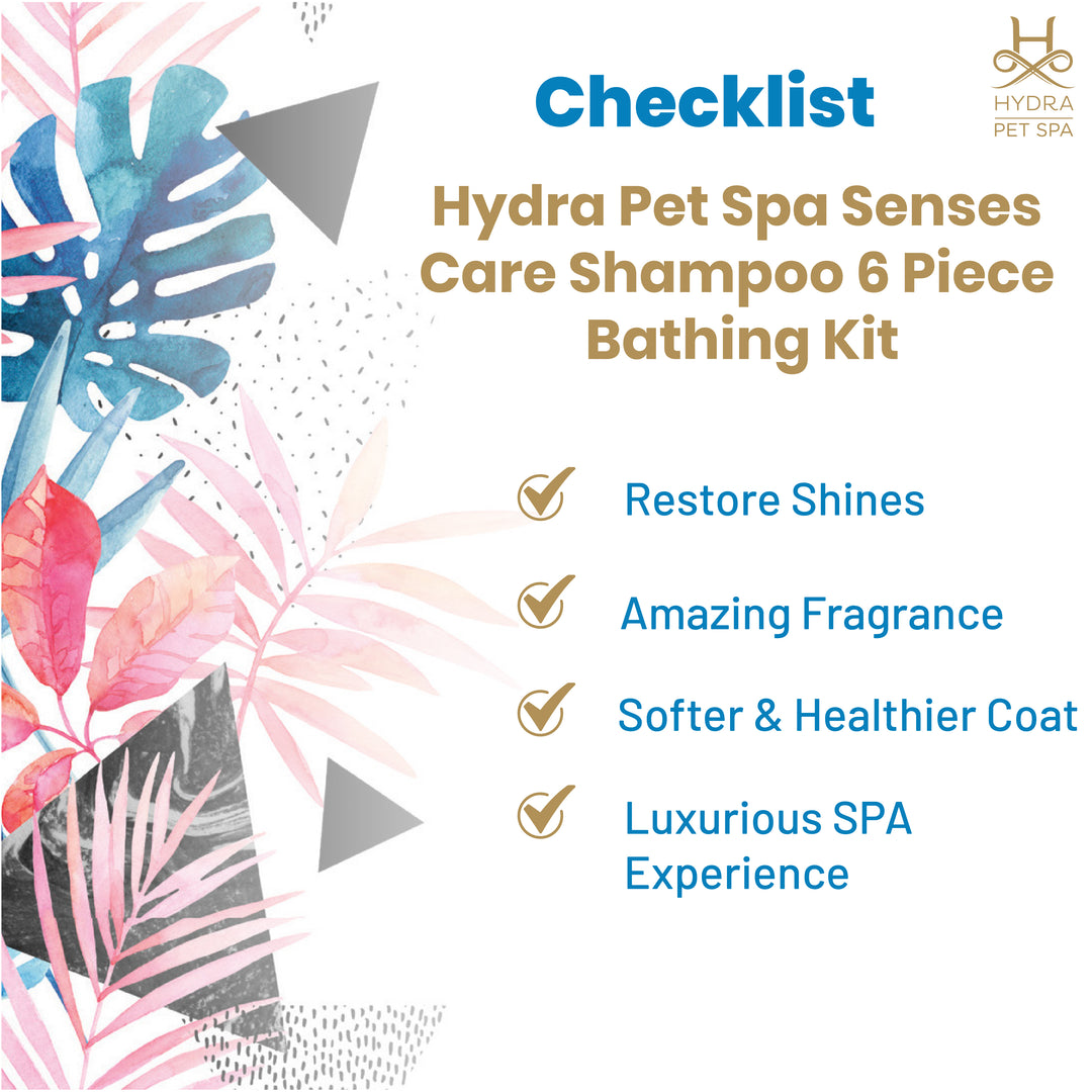 Hydra Spa Senses Care Pack of 6  Dog Bathing Kit