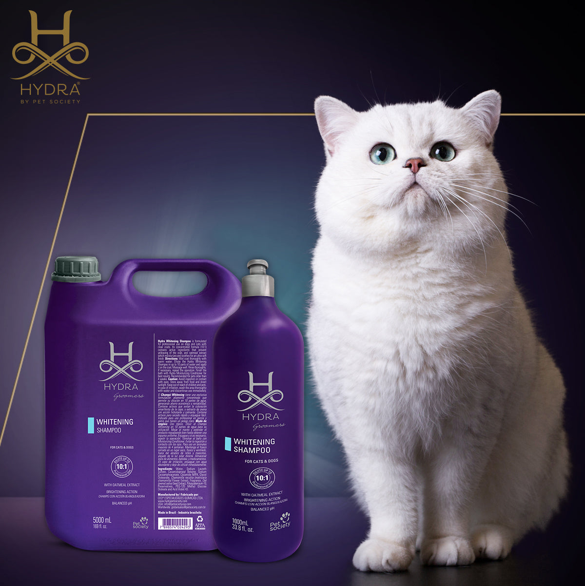 Hydra Professional Whitening Pet Shampoo, 5 liter