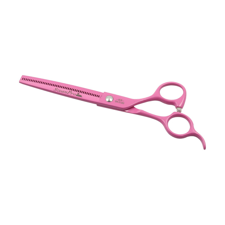 Swan Thinner Scissors for Pet Grooming Assorted Colors, 6.5 inches