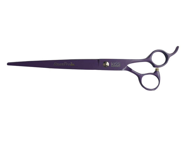 Swan Straight Pet Grooming Scissors, Purple - 8.5inch