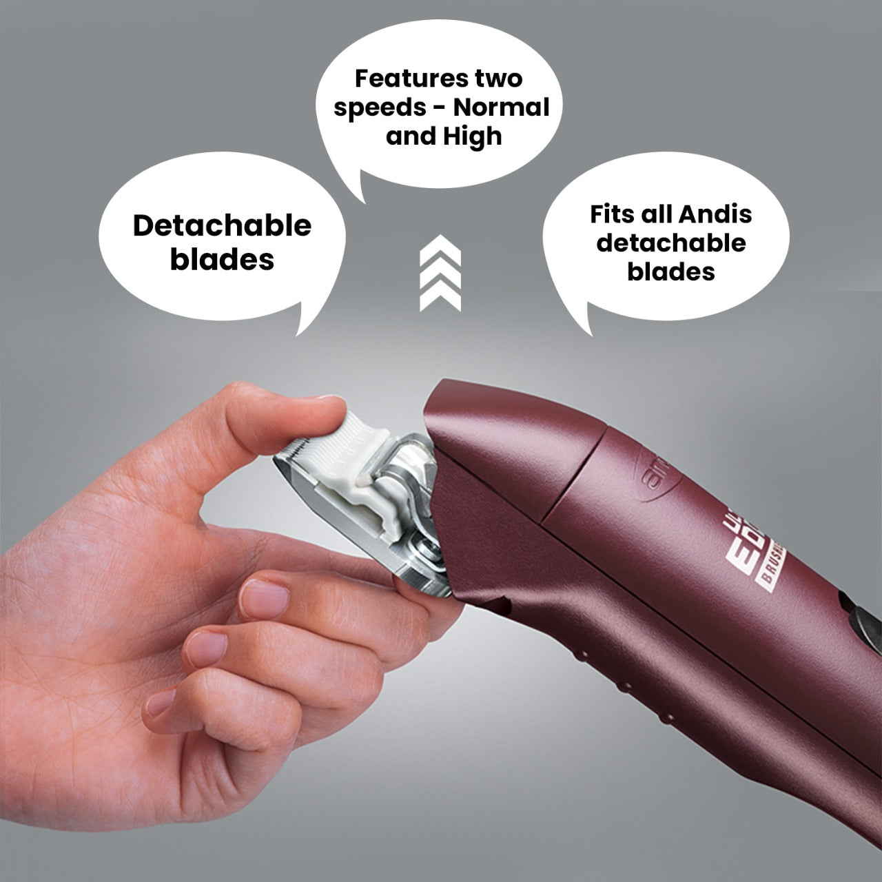 Andis AGC Super 2 Speed Brushless Clipper + Andis Cord / Cordless Nail Grinder Combo