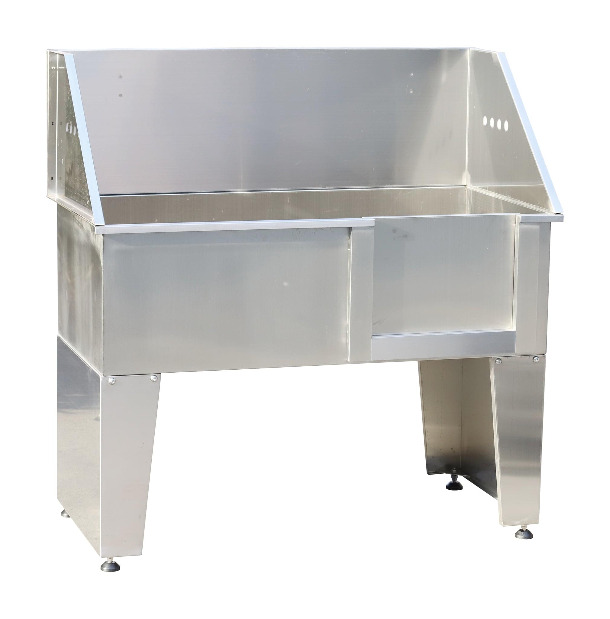 AEOLUS Economical Fully Welded Stainless Steel Pet Bathtub With Lifting Door