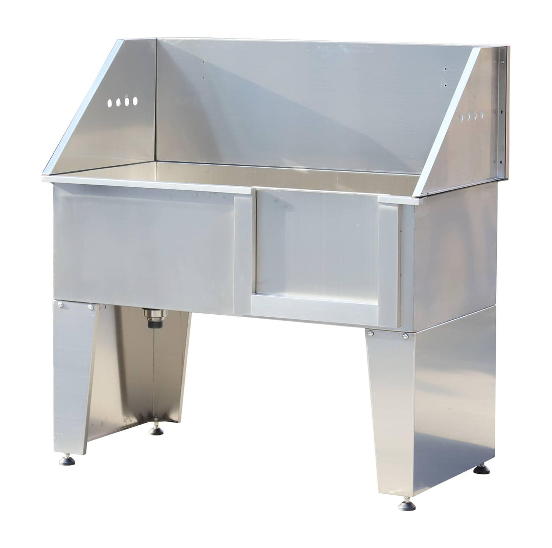 AEOLUS Economical Fully Welded Stainless Steel Pet Bathtub with Lifting Door