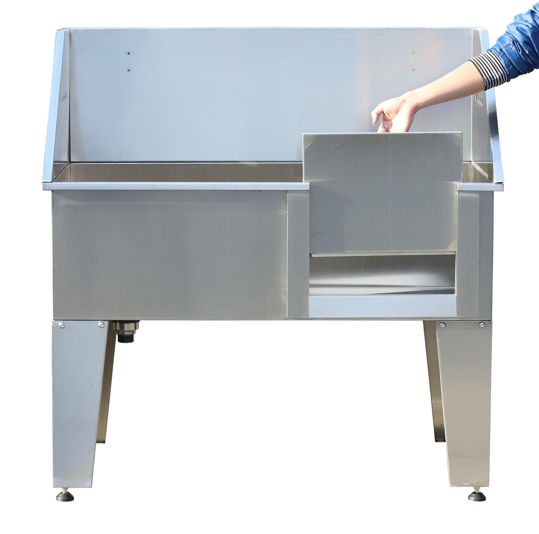 " Stainless steel  Pet dog grooming bathtub Pet electric grooming bath tub Bathtub for large dogs Recommended pet bathtub in 2024"