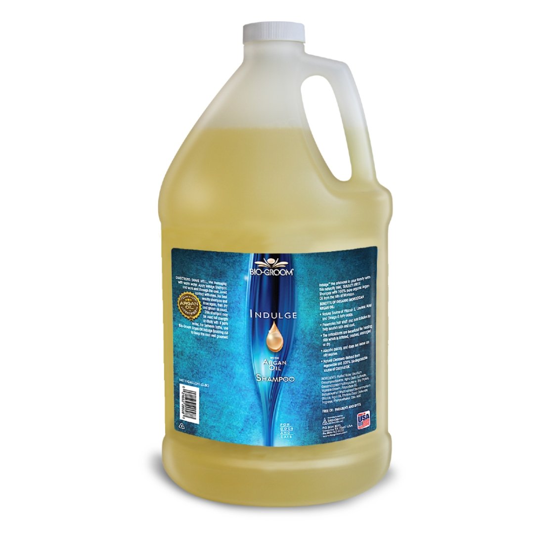 Biogroom Indulge Sulfate-Free Argan Oil Pet Shampoo for Cats and Dogs, 3.8 Litres