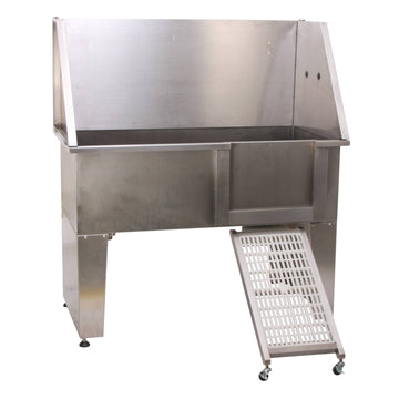 Stainless Steel Dog Bathing Tub With Lifting Door