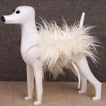 Opawz Back Dog Wig-White