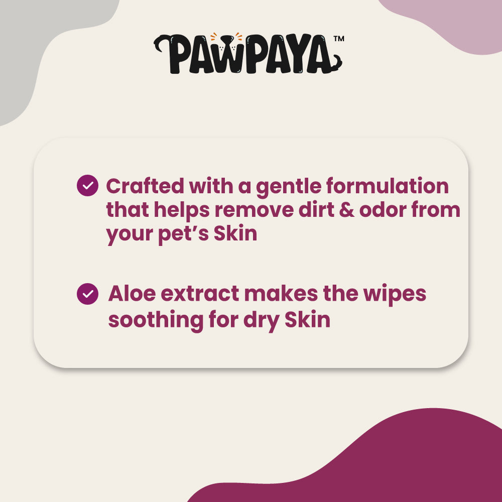 Pawpaya Pet Eye Wipes Made for All Cats and Dogs | 25 Wipes