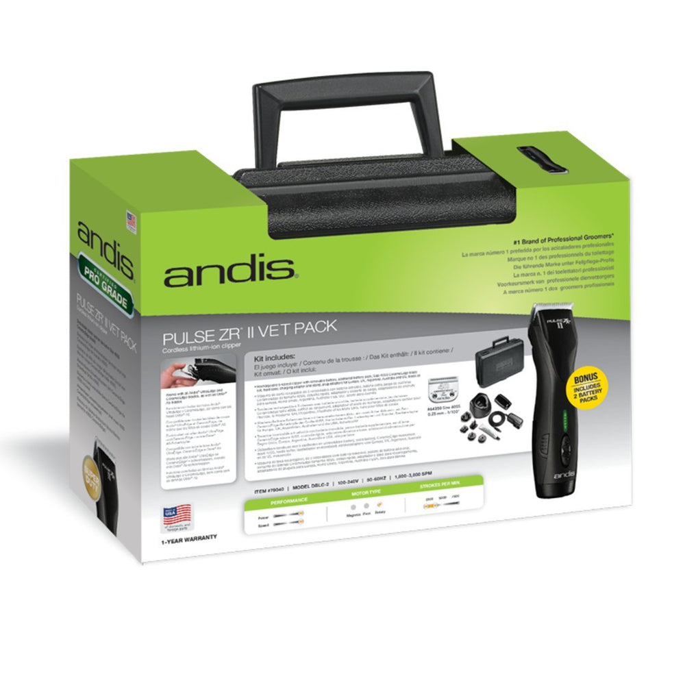 Andis Pulse ZR II Detachable Blade Vet Pack