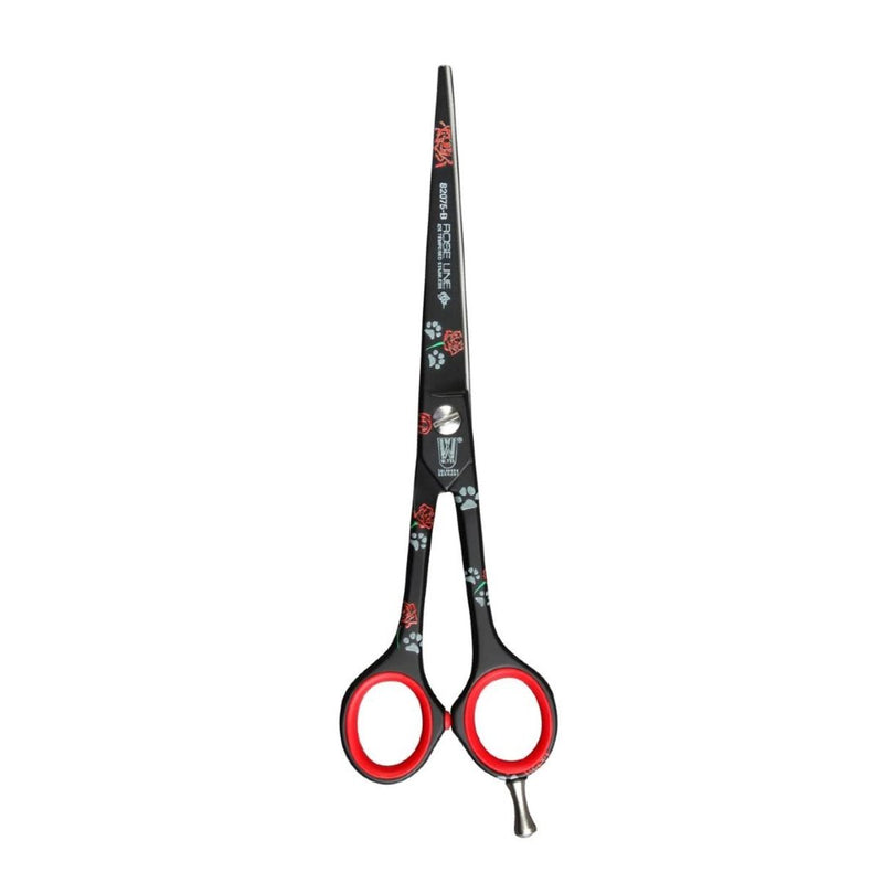 Roseline Black Rose Straight Shears, 7” - ABK Grooming Scissors For Dog, Scissors For Grooming Dogs, Scissors Grooming, Dog Hair Cutting Scissors, Scissors For Pet Grooming, Straight Shears, Dog Grooming Scissors Kit, Scissors Pet Grooming, Pet Hair Cutting Scissors, Puppy Grooming Scissors, Animal Grooming Scissors,